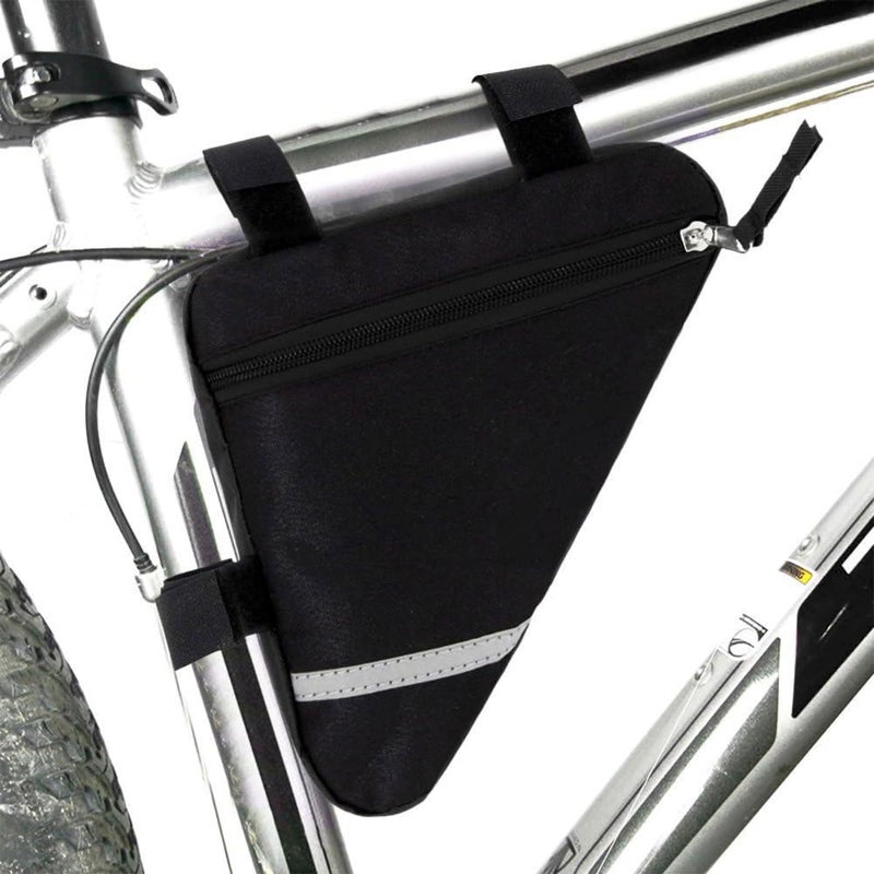 MOOCY Bike Bag, Bicycle Frame Bag,Cycling Accessories Pack for Phone, Wallet, Keys, Tools, Use for Road Bike MTB Commute Bicycle Bike Accessories - Image 1